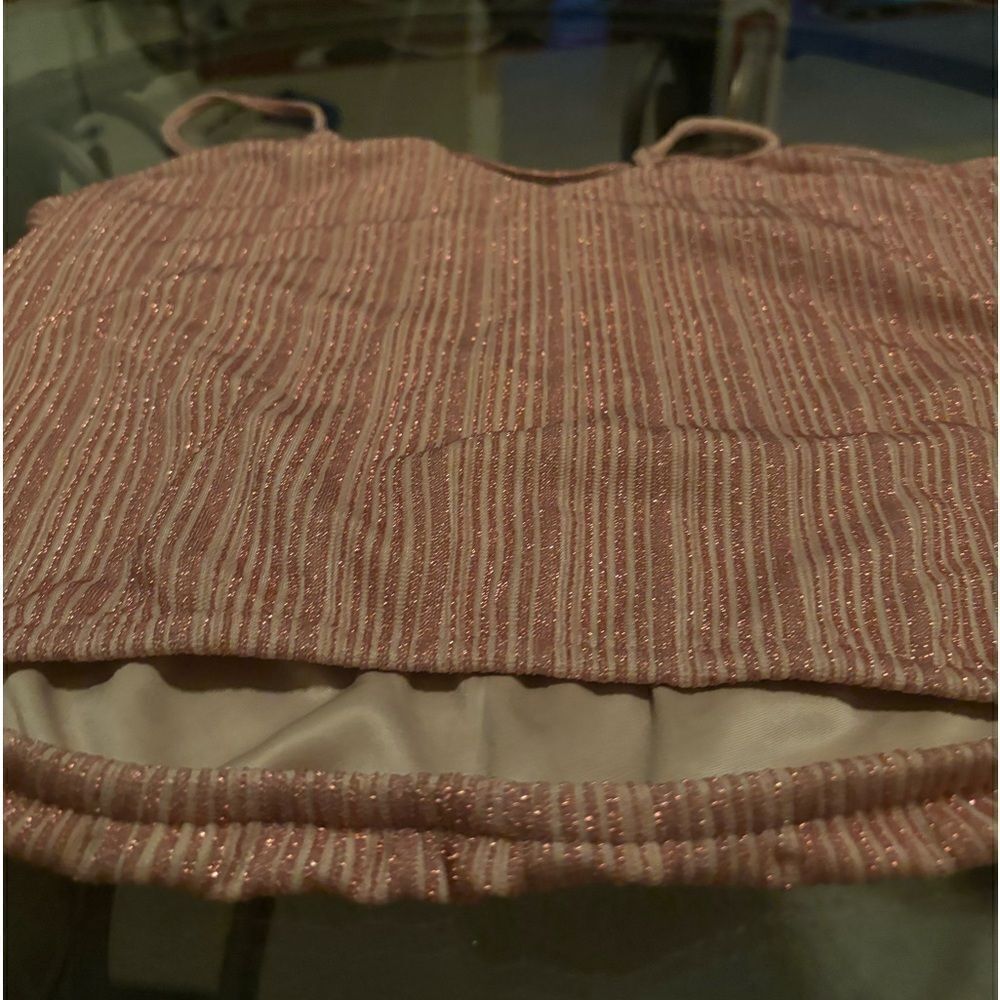 Express pink metallic tank